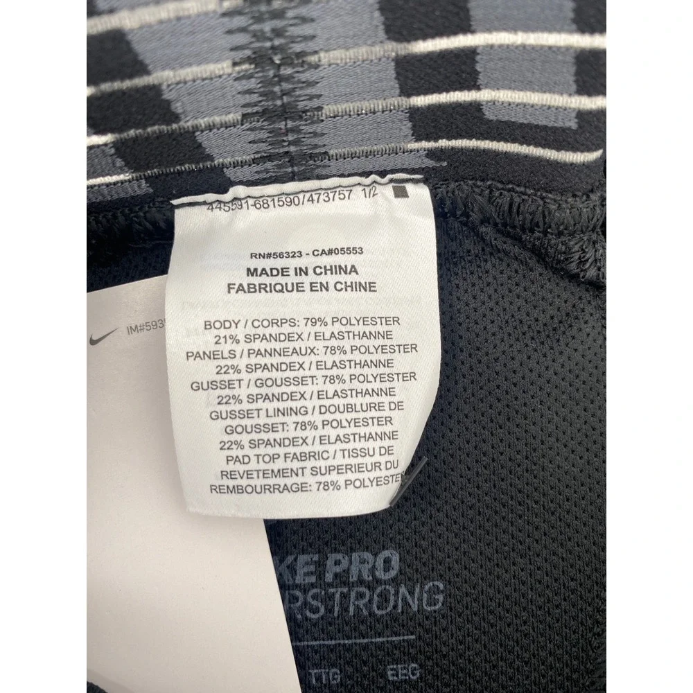 Nike Pro Hyperstrong Padded Football Shorts Mens XXL Black Impact Compression